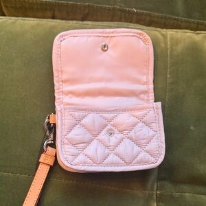 NWT MZ Wallace Rose Wristlet with Strap